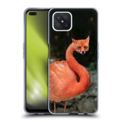 Pixelmated Animals Surreal Wildlife Foxmingo Soft Gel Case for OPPO Reno4 Z 5G