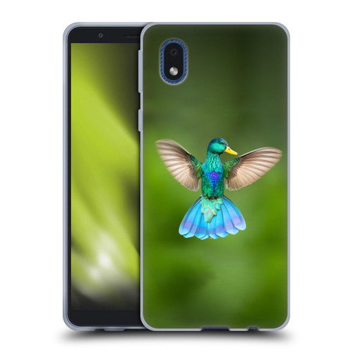 Pixelmated Animals Surreal Wildlife Quaking Bird Soft Gel Case for Samsung Galaxy A01 Core (2020)