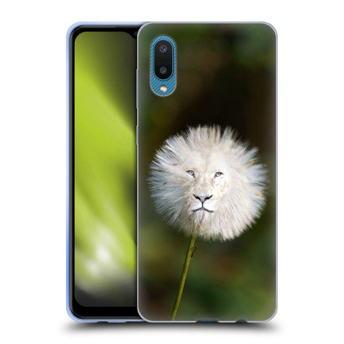 Pixelmated Animals Surreal Wildlife Dandelion Soft Gel Case for Samsung Galaxy A02/M02 (2021)