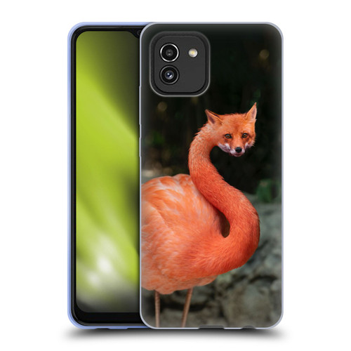 Pixelmated Animals Surreal Wildlife Foxmingo Soft Gel Case for Samsung Galaxy A03 (2021)
