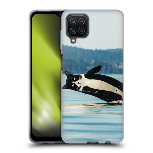 Pixelmated Animals Surreal Wildlife Orcat Soft Gel Case for Samsung Galaxy A12 (2020)