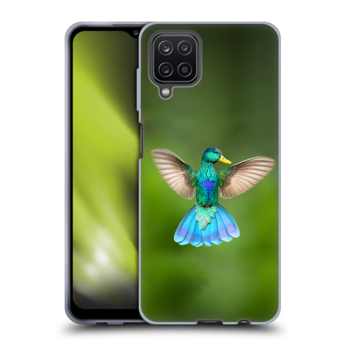 Pixelmated Animals Surreal Wildlife Quaking Bird Soft Gel Case for Samsung Galaxy A12 (2020)