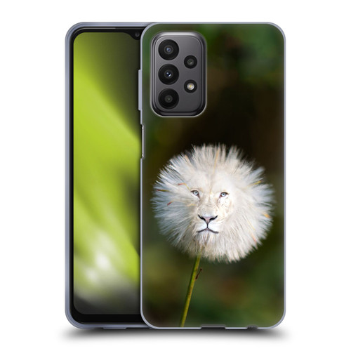 Pixelmated Animals Surreal Wildlife Dandelion Soft Gel Case for Samsung Galaxy A23 / 5G (2022)