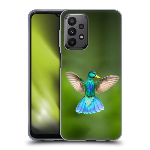 Pixelmated Animals Surreal Wildlife Quaking Bird Soft Gel Case for Samsung Galaxy A23 / 5G (2022)