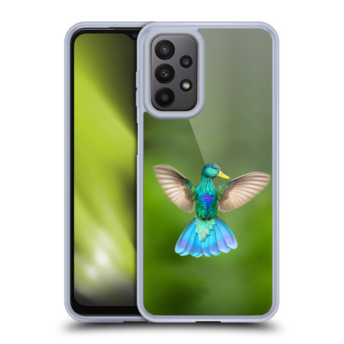 Pixelmated Animals Surreal Wildlife Quaking Bird Soft Gel Case for Samsung Galaxy A23 / 5G (2022)