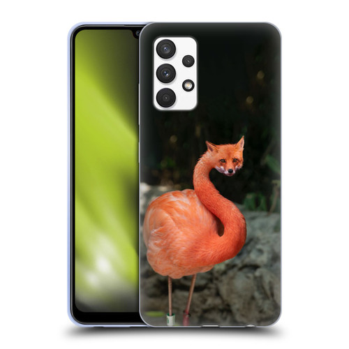 Pixelmated Animals Surreal Wildlife Foxmingo Soft Gel Case for Samsung Galaxy A32 (2021)