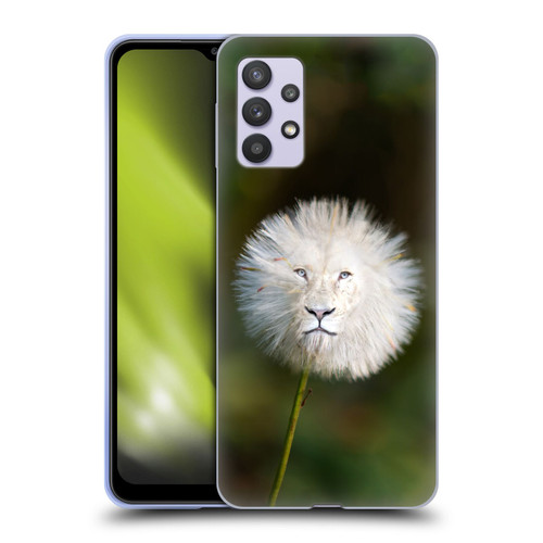 Pixelmated Animals Surreal Wildlife Dandelion Soft Gel Case for Samsung Galaxy A32 5G / M32 5G (2021)