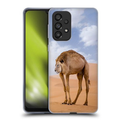 Pixelmated Animals Surreal Wildlife Camel Lion Soft Gel Case for Samsung Galaxy A33 5G (2022)