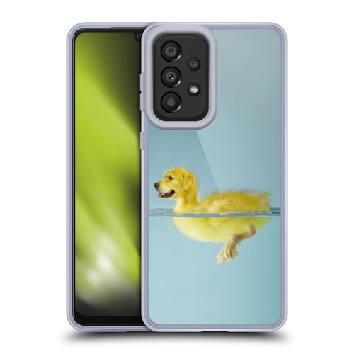Pixelmated Animals Surreal Wildlife Dog Duck Soft Gel Case for Samsung Galaxy A33 5G (2022)