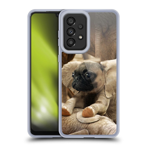 Pixelmated Animals Surreal Wildlife Pugephant Soft Gel Case for Samsung Galaxy A33 5G (2022)