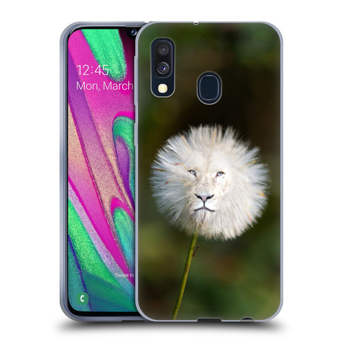 Pixelmated Animals Surreal Wildlife Dandelion Soft Gel Case for Samsung Galaxy A40 (2019)