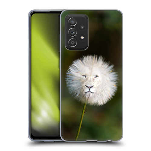 Pixelmated Animals Surreal Wildlife Dandelion Soft Gel Case for Samsung Galaxy A52 / A52s / 5G (2021)