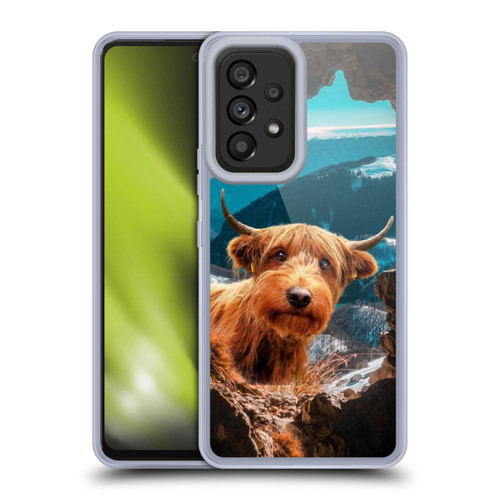 Pixelmated Animals Surreal Wildlife Cowpup Soft Gel Case for Samsung Galaxy A53 5G (2022)