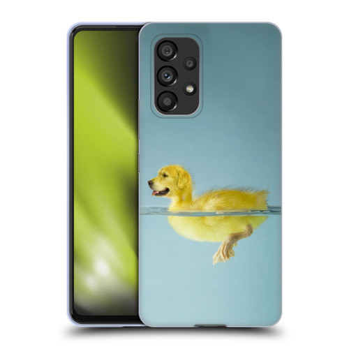 Pixelmated Animals Surreal Wildlife Dog Duck Soft Gel Case for Samsung Galaxy A53 5G (2022)