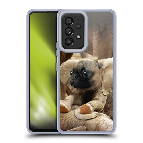 Pixelmated Animals Surreal Wildlife Pugephant Soft Gel Case for Samsung Galaxy A53 5G (2022)