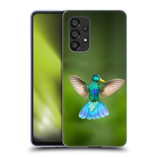Pixelmated Animals Surreal Wildlife Quaking Bird Soft Gel Case for Samsung Galaxy A53 5G (2022)