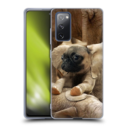 Pixelmated Animals Surreal Wildlife Pugephant Soft Gel Case for Samsung Galaxy S20 FE / 5G