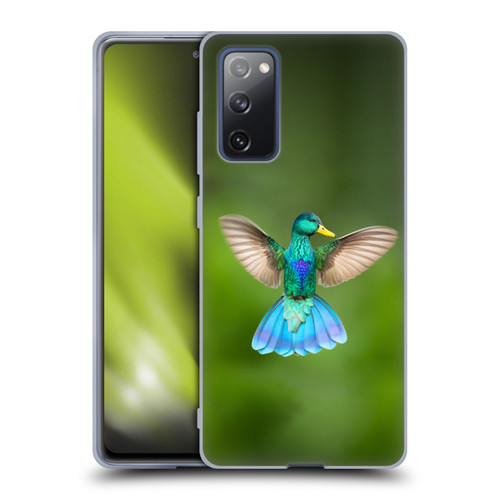 Pixelmated Animals Surreal Wildlife Quaking Bird Soft Gel Case for Samsung Galaxy S20 FE / 5G