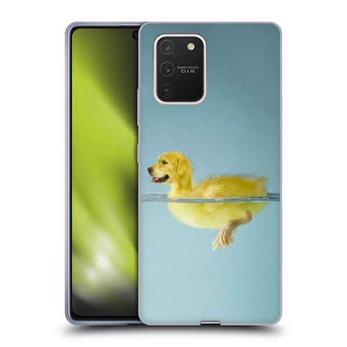 Pixelmated Animals Surreal Wildlife Dog Duck Soft Gel Case for Samsung Galaxy S10 Lite