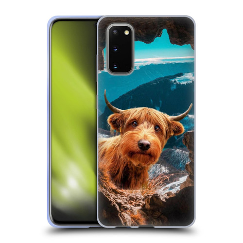 Pixelmated Animals Surreal Wildlife Cowpup Soft Gel Case for Samsung Galaxy S20 / S20 5G
