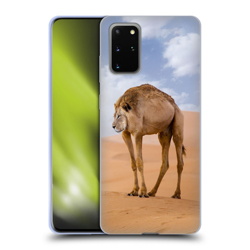 Pixelmated Animals Surreal Wildlife Camel Lion Soft Gel Case for Samsung Galaxy S20+ / S20+ 5G