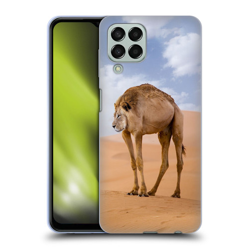Pixelmated Animals Surreal Wildlife Camel Lion Soft Gel Case for Samsung Galaxy M33 (2022)