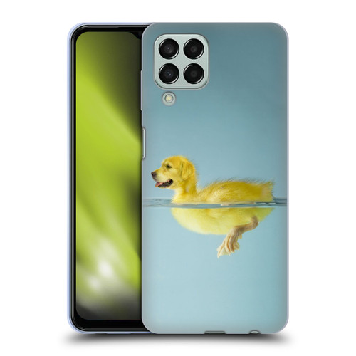 Pixelmated Animals Surreal Wildlife Dog Duck Soft Gel Case for Samsung Galaxy M33 (2022)
