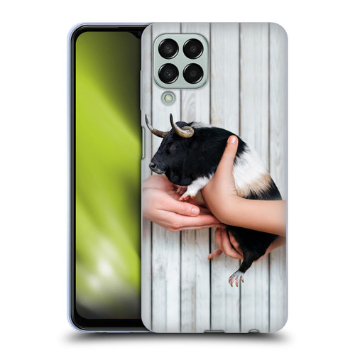 Pixelmated Animals Surreal Wildlife Guinea Bull Soft Gel Case for Samsung Galaxy M33 (2022)