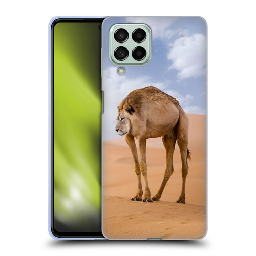 Pixelmated Animals Surreal Wildlife Camel Lion Soft Gel Case for Samsung Galaxy M53 (2022)