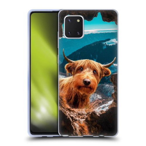 Pixelmated Animals Surreal Wildlife Cowpup Soft Gel Case for Samsung Galaxy Note10 Lite