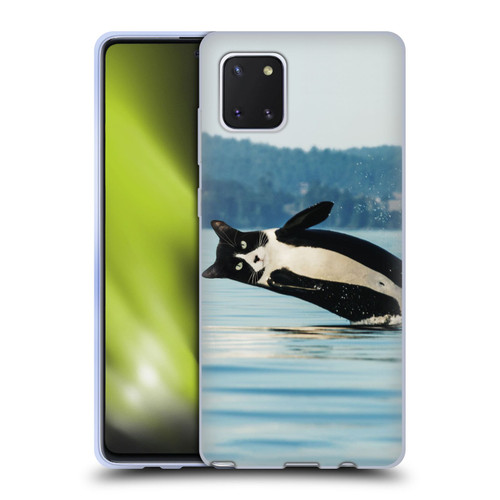 Pixelmated Animals Surreal Wildlife Orcat Soft Gel Case for Samsung Galaxy Note10 Lite