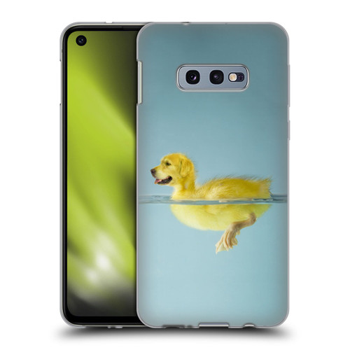Pixelmated Animals Surreal Wildlife Dog Duck Soft Gel Case for Samsung Galaxy S10e