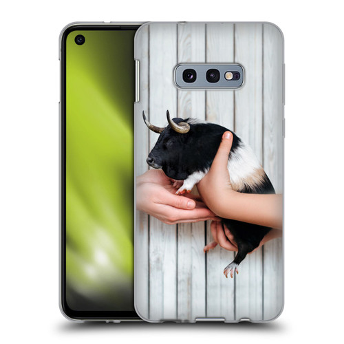 Pixelmated Animals Surreal Wildlife Guinea Bull Soft Gel Case for Samsung Galaxy S10e