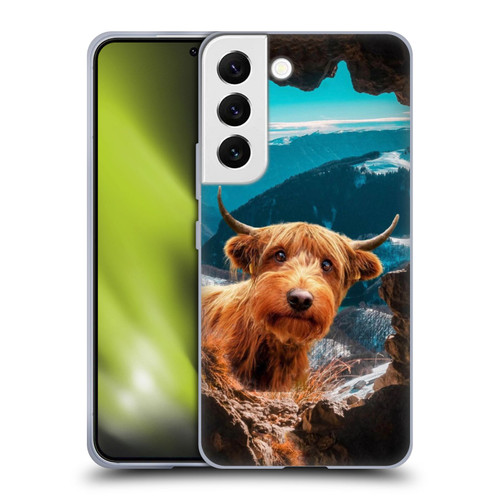 Pixelmated Animals Surreal Wildlife Cowpup Soft Gel Case for Samsung Galaxy S22 5G