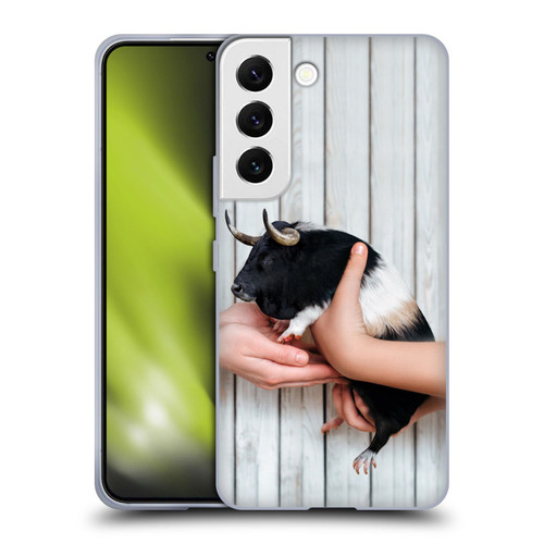 Pixelmated Animals Surreal Wildlife Guinea Bull Soft Gel Case for Samsung Galaxy S22 5G