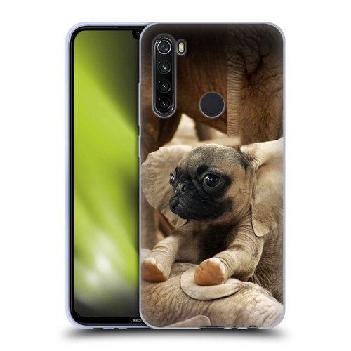 Pixelmated Animals Surreal Wildlife Pugephant Soft Gel Case for Xiaomi Redmi Note 8T