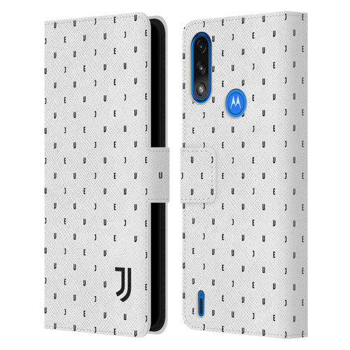 Juventus Football Club Lifestyle 2 White Logo Type Pattern Leather Book Wallet Case Cover For Motorola Moto E7 Power / Moto E7i Power