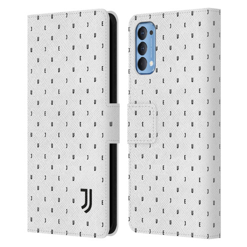 Juventus Football Club Lifestyle 2 White Logo Type Pattern Leather Book Wallet Case Cover For OPPO Reno 4 5G