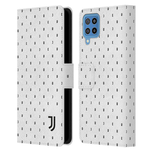 Juventus Football Club Lifestyle 2 White Logo Type Pattern Leather Book Wallet Case Cover For Samsung Galaxy F22 (2021)