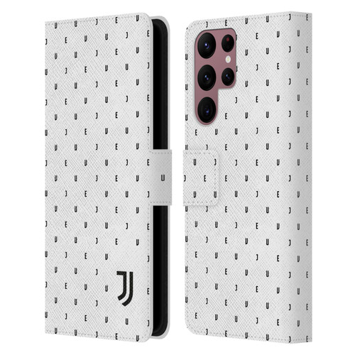 Juventus Football Club Lifestyle 2 White Logo Type Pattern Leather Book Wallet Case Cover For Samsung Galaxy S22 Ultra 5G