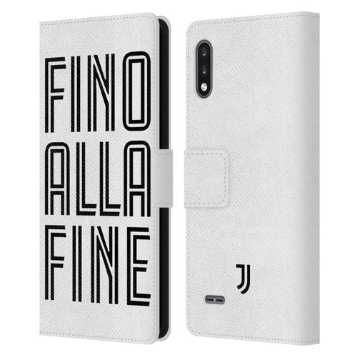 Juventus Football Club Type Fino Alla Fine White Leather Book Wallet Case Cover For LG K22