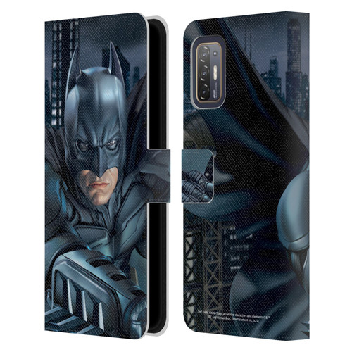 The Dark Knight Character Art Batman Leather Book Wallet Case Cover For HTC Desire 21 Pro 5G