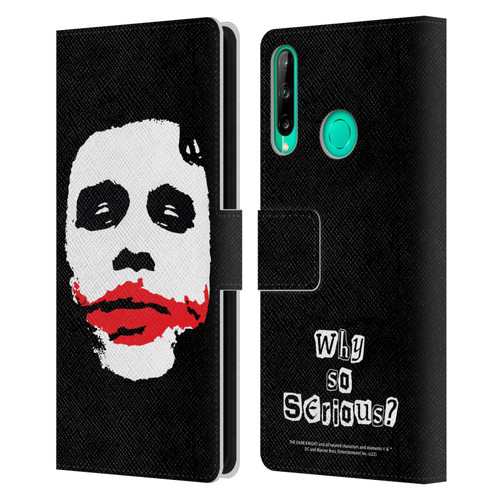 The Dark Knight Character Art Joker Face Leather Book Wallet Case Cover For Huawei P40 lite E
