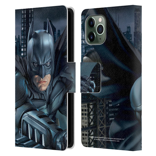 The Dark Knight Character Art Batman Leather Book Wallet Case Cover For Apple iPhone 11 Pro