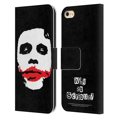 The Dark Knight Character Art Joker Face Leather Book Wallet Case Cover For Apple iPhone 6 / iPhone 6s