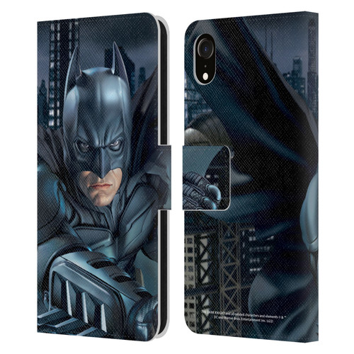 The Dark Knight Character Art Batman Leather Book Wallet Case Cover For Apple iPhone XR