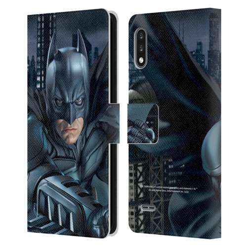 The Dark Knight Character Art Batman Leather Book Wallet Case Cover For LG K22