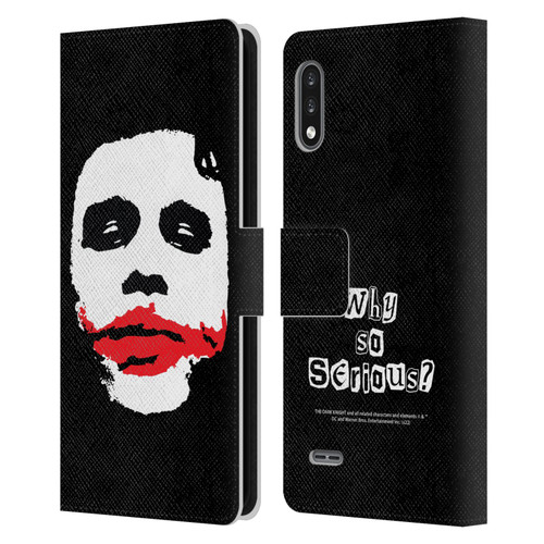 The Dark Knight Character Art Joker Face Leather Book Wallet Case Cover For LG K22