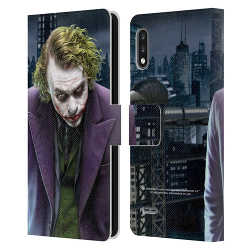 The Dark Knight Character Art Joker Leather Book Wallet Case Cover For LG K22