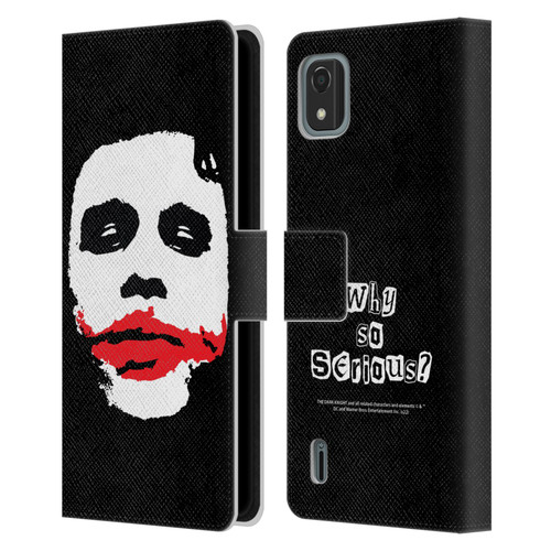 The Dark Knight Character Art Joker Face Leather Book Wallet Case Cover For Nokia C2 2nd Edition